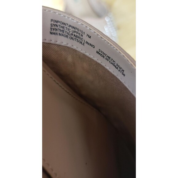 Steve Madden Shoes Womens 7M Tan Nude Studded Spike Pointed Mule Slides Rocker - Picture 6 of 7